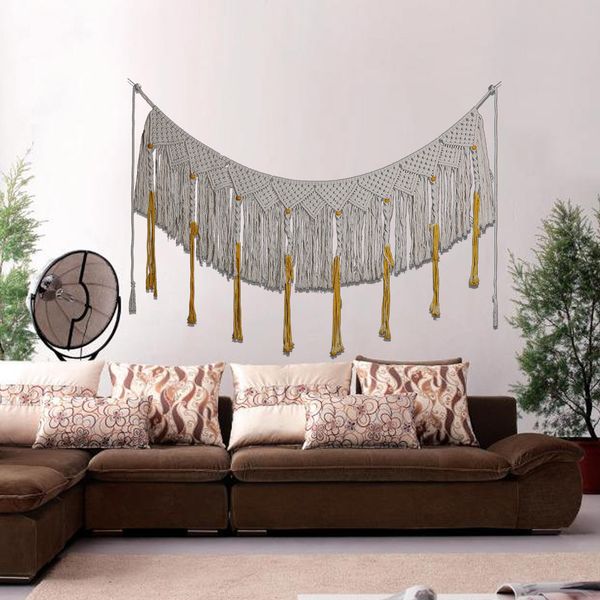 

hand-woven curtain tapestries northern european-style staining tapestry home accessories wall decoration pendant