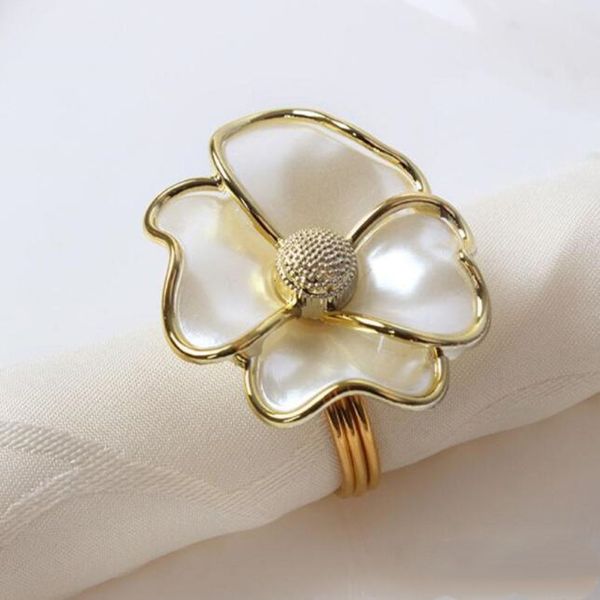 

flowers napkin rings white pearl shape napkin rings for l beautiful napkin buckle wedding table decoration ysy338-a