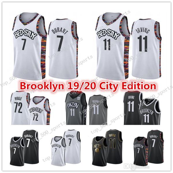 

дешевые оптовые сшитые джерси brooklynnetsjersey высокое качество 2020 новый мужской мужской черный белый город трикотажные изделия бесплатн, Black;blue