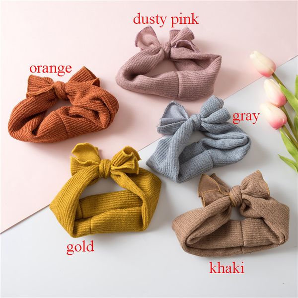 

24pc / серии ребёнковой шерсть трикотажные оголовья, мода дети knit тюрбан ободков детей девушка knotbow аксессуары для волос, Slivery;white
