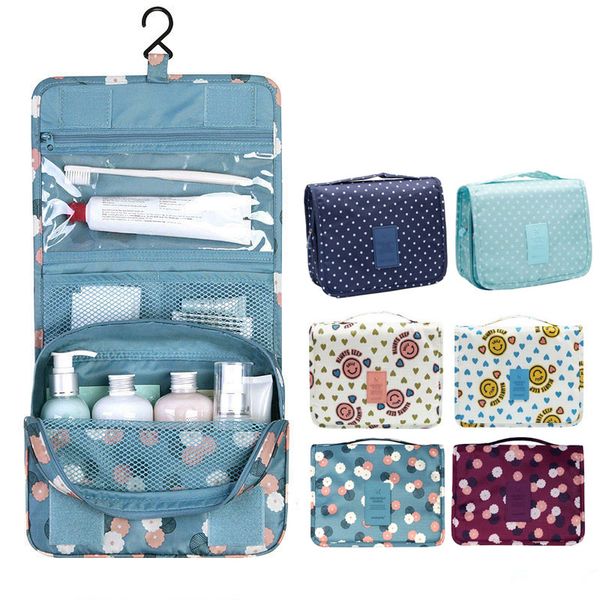 

new super waterproof travel storage bag hook wash organizer hanging storage box cosmetic bag foldable portable finishing case