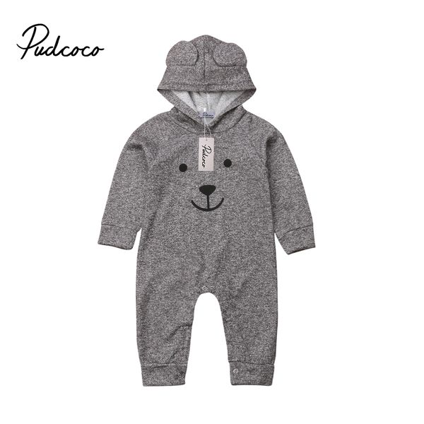 

cute bear baby girl boy с капюшоном one piece outfit комбинезон ползунки для новорожденного мальчика девушки младенца детей одежда kid одежд, Blue