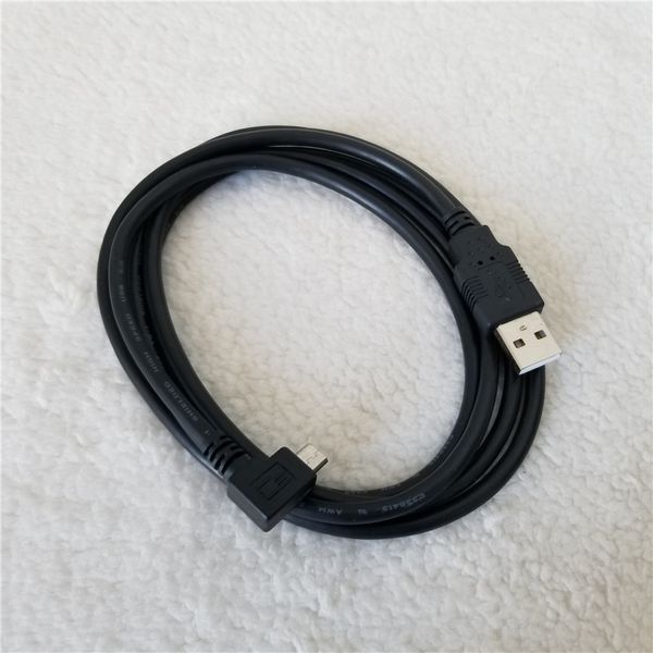 Micro USB ângulo reto para USB tipo A macho para macho cabo de extensão de transferência de dados para Sumsung XiaoMi Huawei Phone Black 1.5M