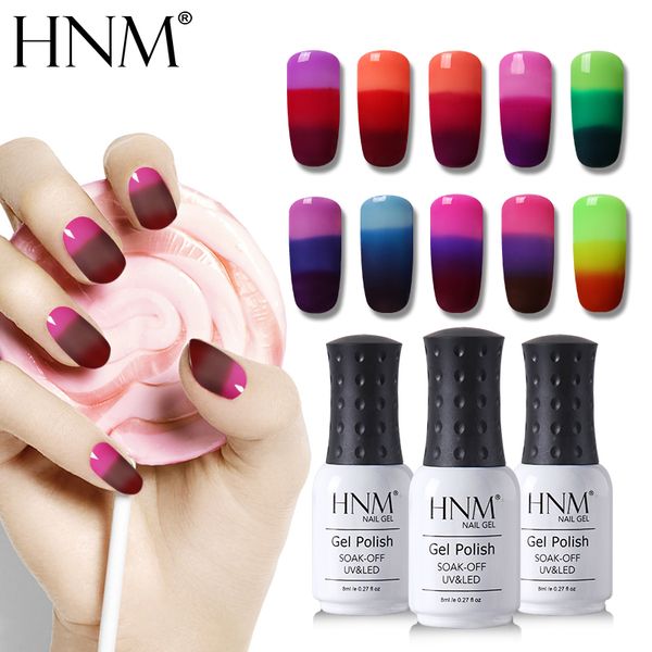 

hnm 8ml nail polish chameleon soak off semi permanent nail art paint gellak coat base coat vernis a ongle nagellak gelpolish