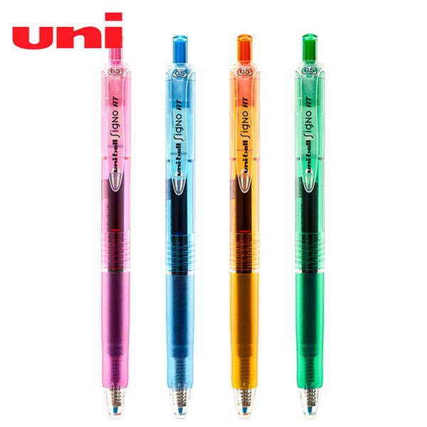 

1pcs japan uni gel pen umn-105c press black pen 0.5mm translucent black refill student office exam projectile nose