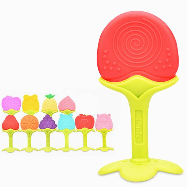 

baby silicone teethers food grade silicone teether fruit shape baby teething silicone teething toys infantchew charms tooth toys