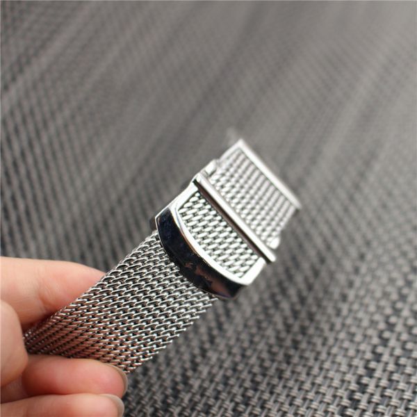 

special for portofino milanese watch strap accessories iw458110 stainless steel mesh belt 20mm steel belt 22mm, Black;brown