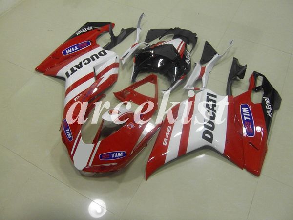 

4 подарков нового abs инъекция полных обтекатели комплекты подходят для ducati 848 1098 1198 1198s 2007 2008 2009 2010 2011 2012 body набор