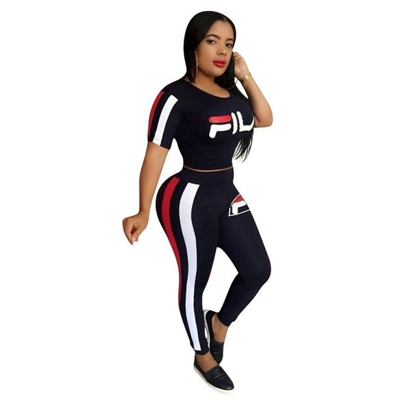 

designer summer womens outfits short sleeve 2 piece set tracksuit jogging sportsuit shirt leggings outfits sweatshit pants sport suit