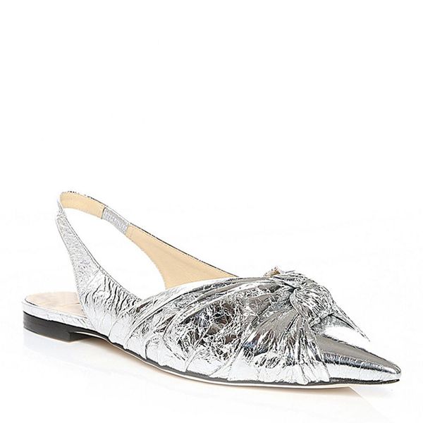 

wetkiss big size 15 office ladies dress shoes flats pointed toe women flat pumps shoes slingback ladies flat shoes with bow knot, Black