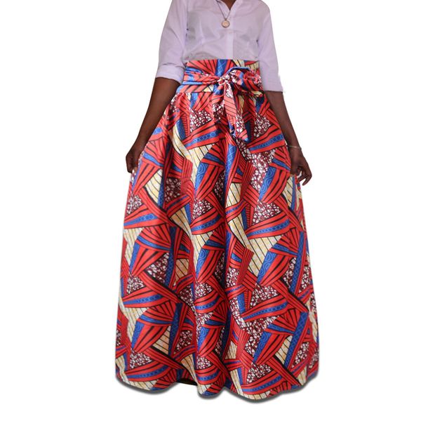 

fashion print skirt price clothing summer national style dahiji totemic print ankara female printing kimono long dashiki skirts, Black