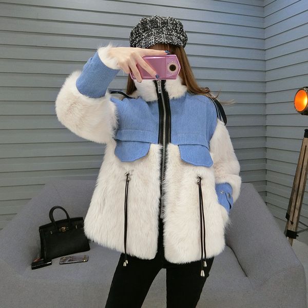 

natural wool jacket sheepskin coat autumn winter coat women clothes 2020 korean vintage women abrigo mujer bgs80770 zt3088, Black