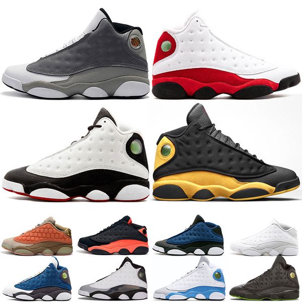 

new brand 13 basketball shoes 13s mens clot atmosphere grey melo flint bred black cat dmp wolf grey designer trainer sports fashion sneakers