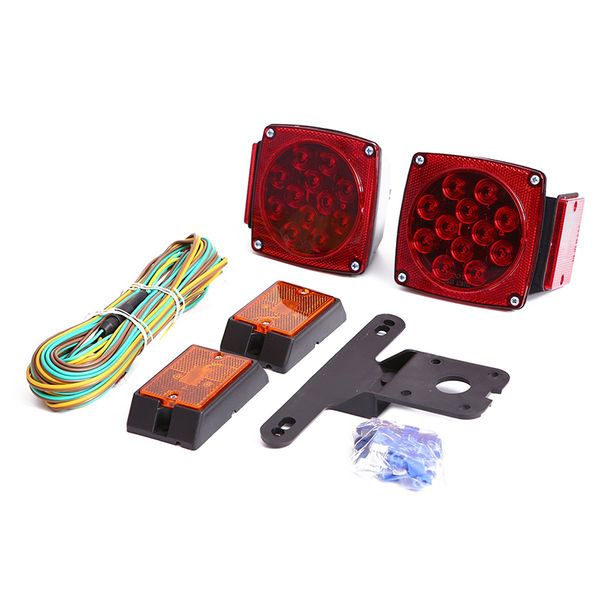 

czc auto 12v led submersible trailer tail light kit stail turn signal lights