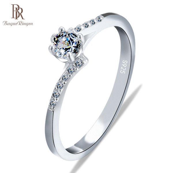 

bague ringen sterling silver 925 jewelry rings for women nine hearts and one flower simple modern fashion wedding engagement ly191226, Slivery;golden