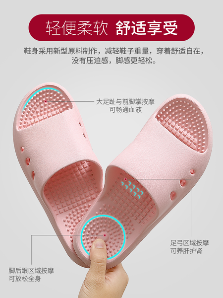 

home slippers mens summer indoor household massage slip platform shoe care womens bath bathroom plastic sandals mens, Blue;gray