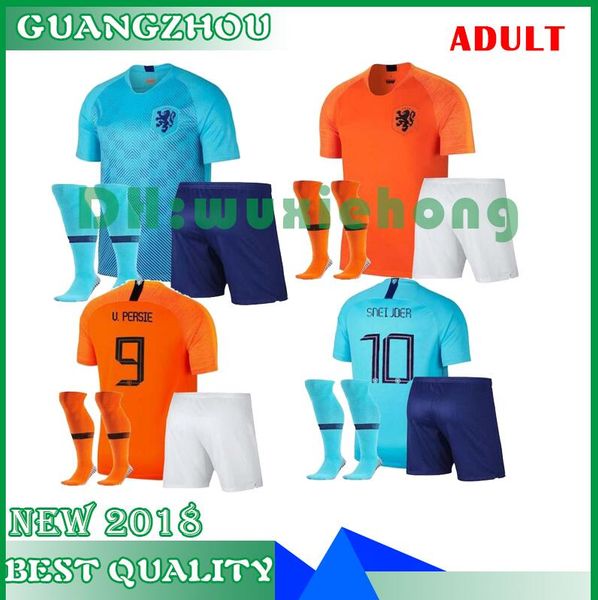 

Kit 2018 2019 new nederland occer jer ey 1819 home orange netherland holland robben neijder v per ie dutch away football hirt