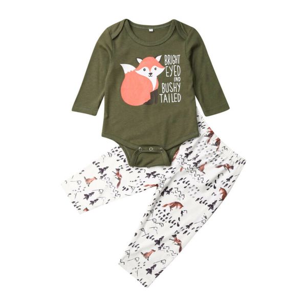 

uk autumn toddler kids baby boy girl cotton shirts pants clothes outfit, White