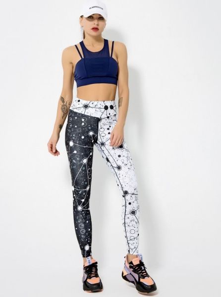 

women active fitness leggings running pants slim trousers lady dance pants new style soft material yoga legging, Black