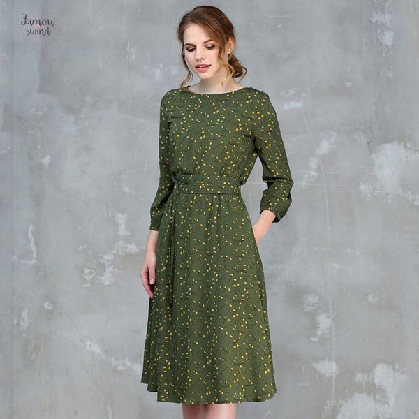 

letter casual dress spring summer a line women o neck three quarter sleeve knee length dress female elegant printing vestidos, Black;gray