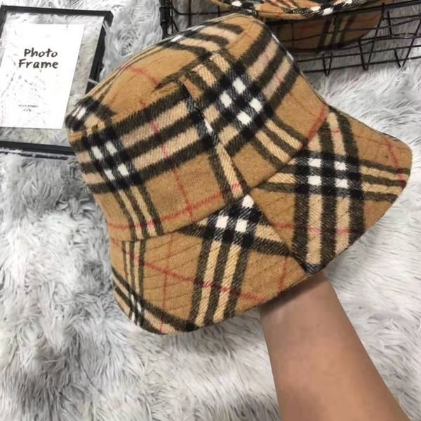 

fashion womens designer caps luxury stingy brim hat with colorful striped pattern brand fitted autumn hats wool caps, Blue;gray