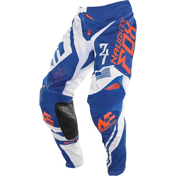 

2018 naughty 360 mx racing motocross atv dirt bike off-road race pant blue/white