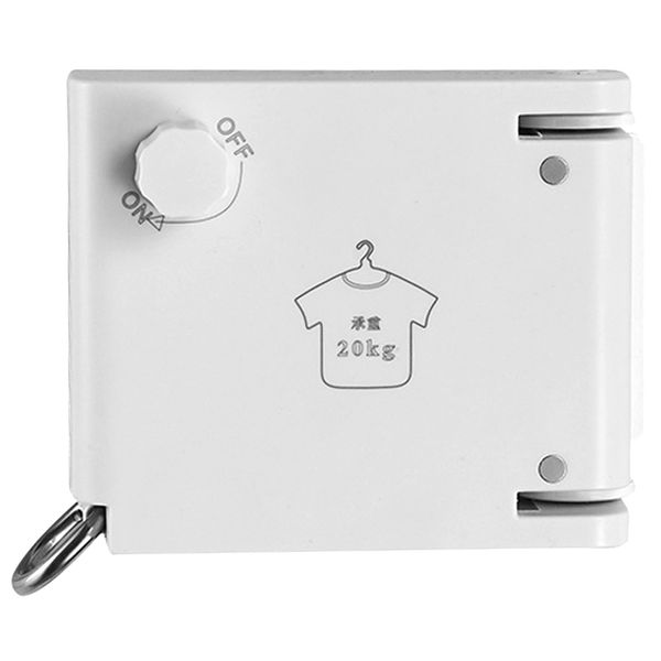 

retractable clothesline dryer with adjustable rope string, drill & wall mounted method, 13.8 feets,white