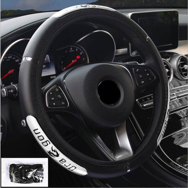 

pu leather steering-wheel reflective fashion sports style car steering wheel covers