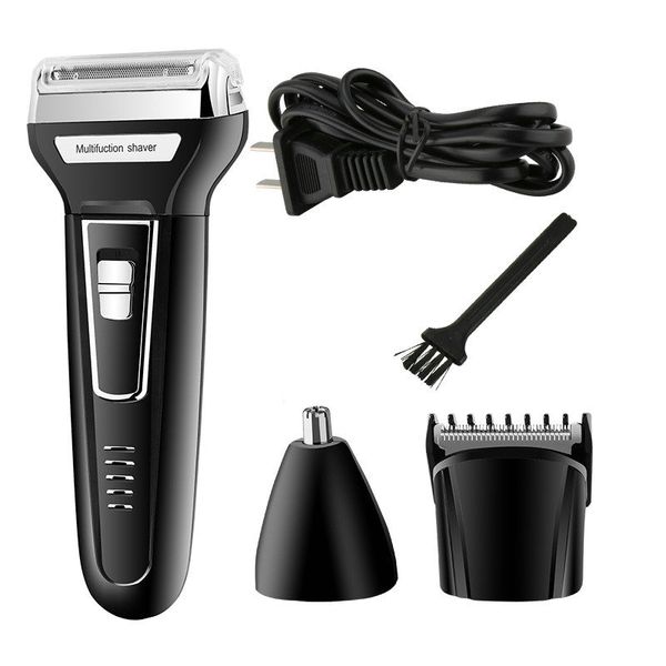

kemei professional 3 in 1 twin blade electric shaver barber travel use safe for men female face beard shaving machine