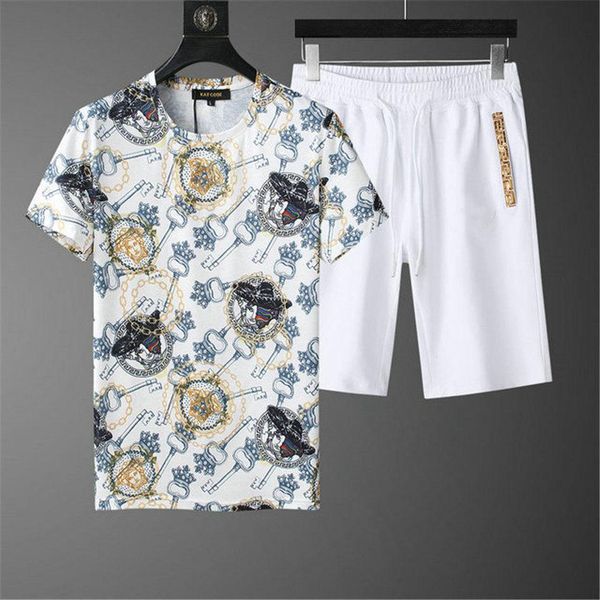 

mens sportwear fashion designer t-shirt pants 2 piece sets brand outfit suits 2020 tracksuits mens track suit sweatsuits, Gray