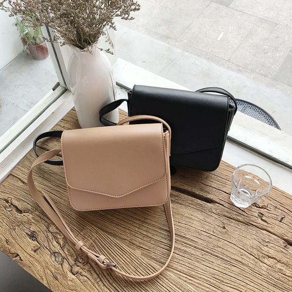 

2020 new ladies small bags diagonal cross port style retro small square bag simple girl shoulder bag