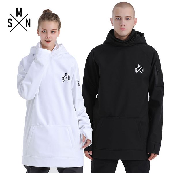 

smn snowboard winter hoodies couple jacket waterproof thicken breathable men women ski coat warm winter outdoor sport sweatshirt
