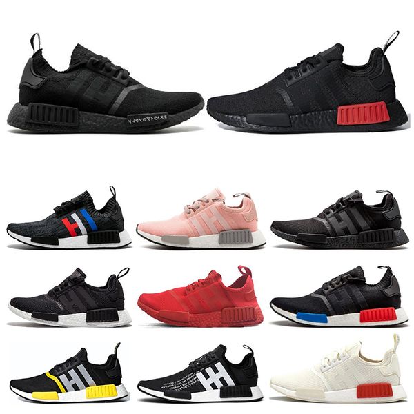 

New R1 men women running shoes bred Japan triple white black Og cream Oreo camo mens trainers women sport sneakers size 36-45