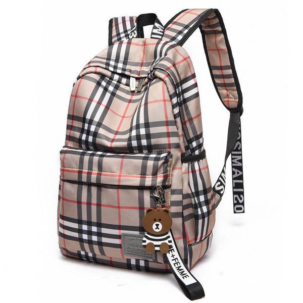 

school middle backpack schoolbag simple female large capacity outdoor leisure travel backpack