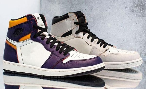 

новый sb x 1 высокого og суд фиолетового свет bone баскетбол обуви мужчины женщина 1s sb спортивные кроссовки с коробкой