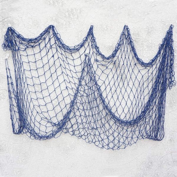 

150*200cm fishing net decor bar home wall decor nautical style blue white