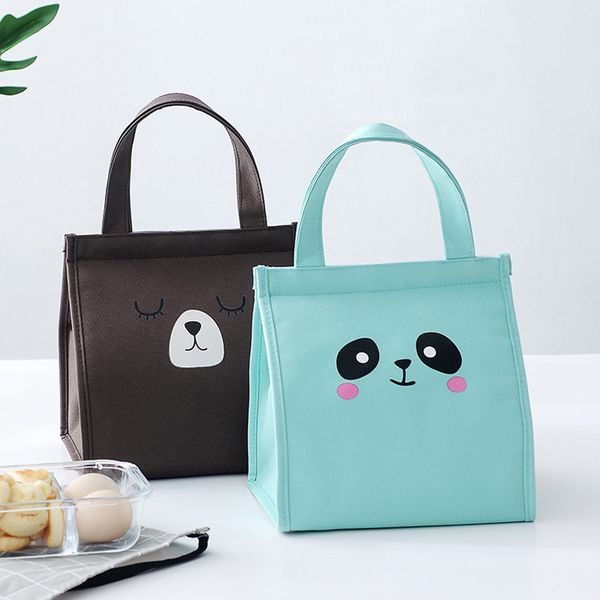 

lunch bag for men women 2019 new waterproof thermal insulted bag picnic cooler portable lunch box bento accessories, Blue;pink
