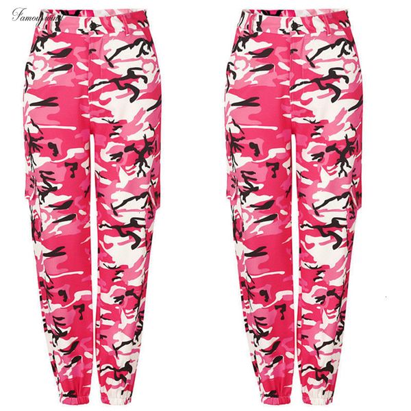 

full length 2019 pants fashion women new casual camouflage trousers zipper button high waist harem pants drop shipping, Black;white