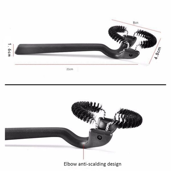 

semi-automatic coffee machine clean brush grouphead long handle round brushes coffee grinder cleaning accessories coffee grinder brushes