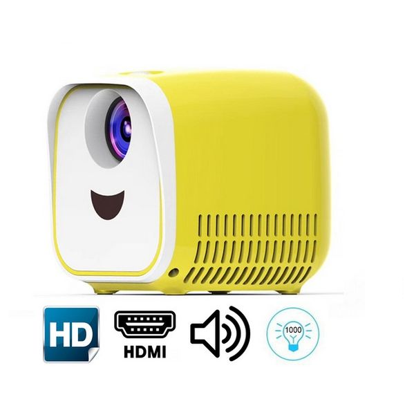 

мини портативный карманный проектор l1 1000 люмен поддержка full hd 1080p hdmi usb mini beamer home media player