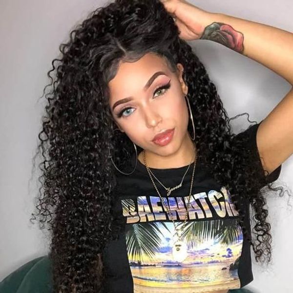 

горячие очаровательные женские мягкие длинные афро кудрявый вьющиеся парики бра