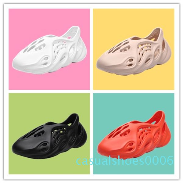 

hole shoes men wowen slippers summer 2020 new style bird's nest sandals couple wearing beach shoes, Black