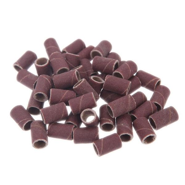 

100 pcs/pack sanding bands for drill nail manicure electric machine bits machine grinding sand ring sandpaper diy nail art tools