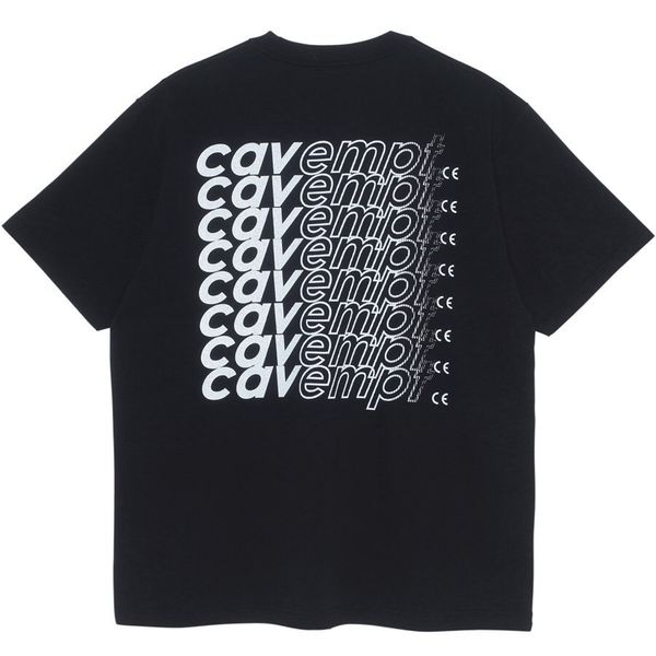 

мужские дизайнерские футболки модный бренд cavempt 19ss repetition tee c e repeat phantom gradient high street с коротким рукавом повседневн, White;black
