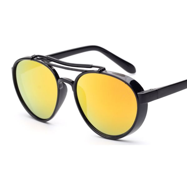 

korean version of the star with sunglasses children's outdoor uv protection eyewear sunglasses colorful cool, White;black