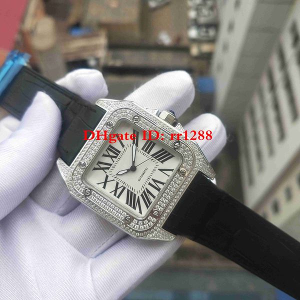 

watch xl100 series w20106x8 watch diamond case x100 mechanical automatic mens sport wrist watches, Slivery;brown