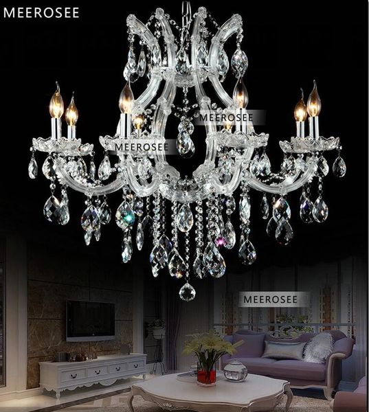 

selling maria theresa clear white crystal chandelier light fixture cristal pendelleuchte modern pendant lamp 8 lights
