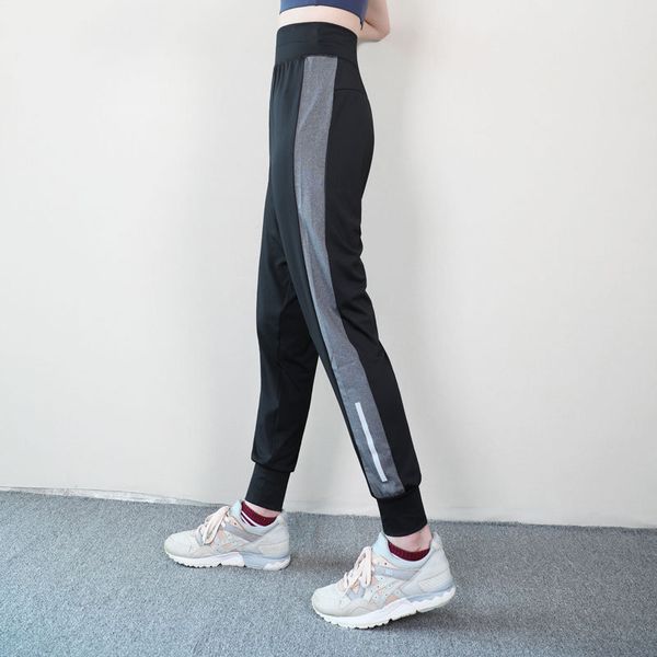 

striped pants women harem high waist plus size pantalon femme loose sweatpants trouser outdoor quick-drying pants training, Black;blue