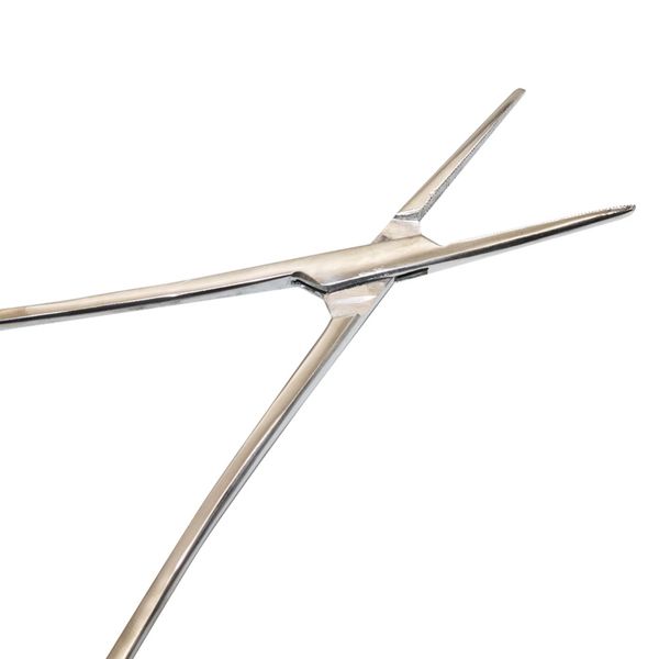 

1 pcs stainless steel vascular clamp forceps surgical forceps surgical tool kit hemostat locking clamps forceps fishing pliers