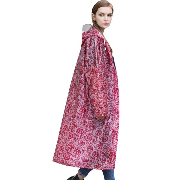 

outdoor women lace raincoat sports riding climbing raincoats light weight lady rainwear gear plastic transparen poncho, Blue;black